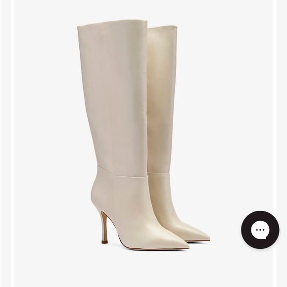 Larroude Cream Heeled Boots Knee-High Stiletto
NWT - Picture 2 of 7